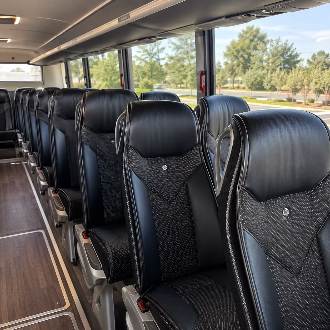 arvada charter bus interior