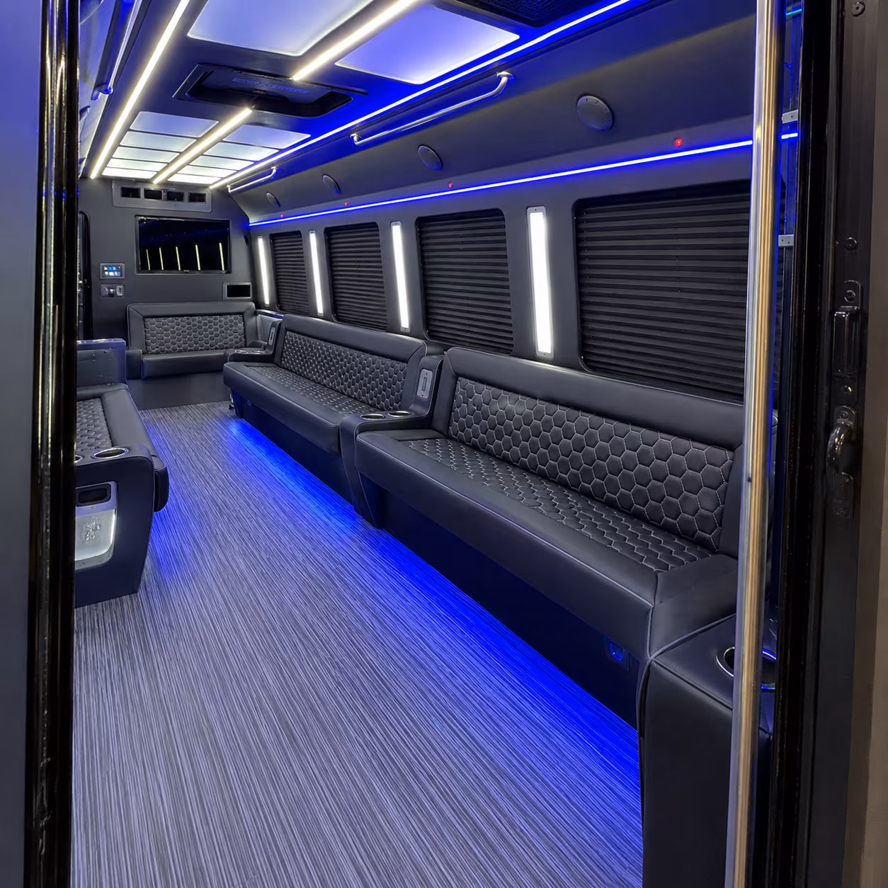 arvada party bus rental interior