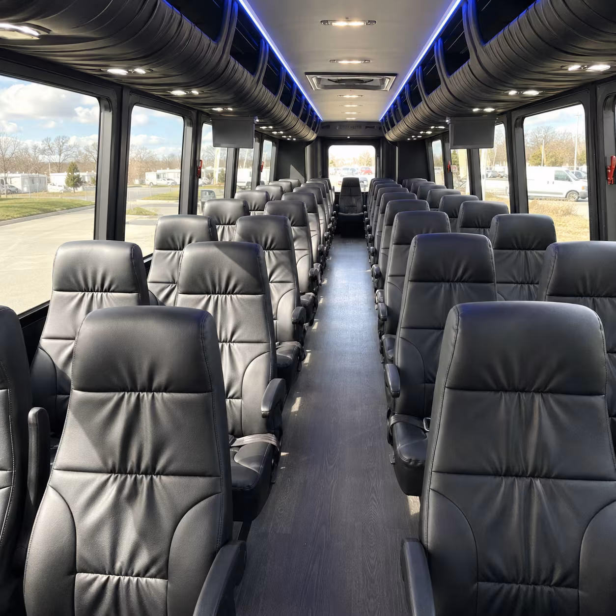 minibus rentals for smaller arvada prom groups heading downtown